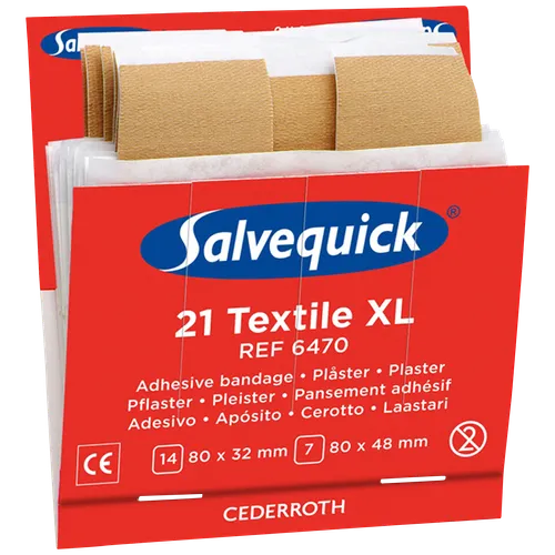 Textilplåster Extra stora 6470 Refill 6 st/ask