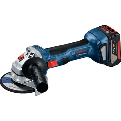 Vinkelslip GWS 18V-7 125 mm, Solo, L-BOXX