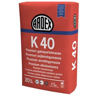 Avjämningsmassa K 40, 20 kg