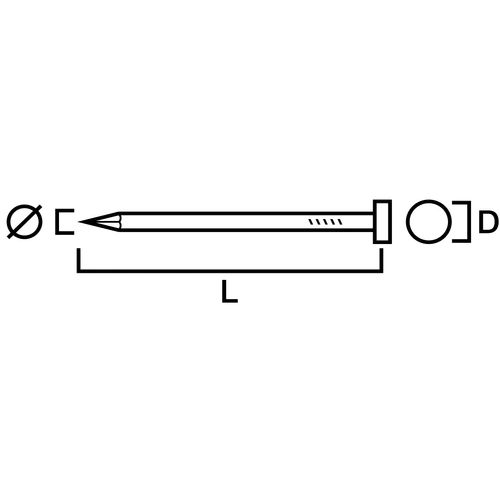 Dyckert Förkopprad 1,4x35 mm, 75 st/frp