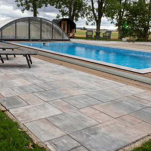 Markplatta City Stormix Grå/Vit/Rost-mix