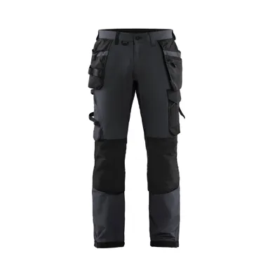 Hantverksbyxa 4-vägsstretch 1522, Svart/Mörkgrå Strl. C50