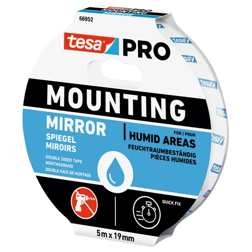 Monteringstejp 66952 Spegel 19 mm, 5 m