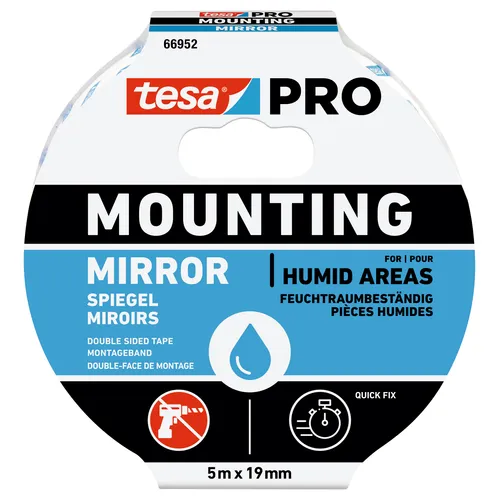 Monteringstejp 66952 Spegel 19 mm, 5 m