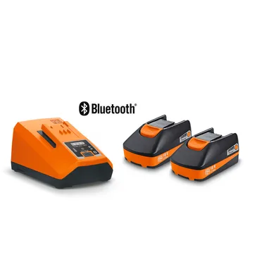 Batterisats 18V 3AH Litiumjon + ALG80BC, 1 laddare och 2 batterier