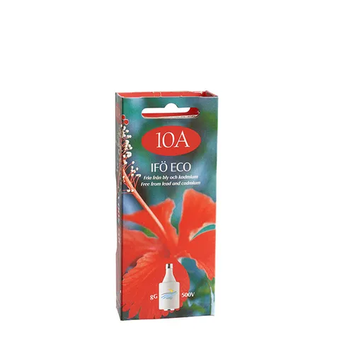 Smältproppar Tröga 10 A, Dll, Röd, 5-pack