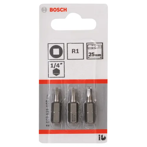 Bits Fyrkant 25 mm Extra Hard R1, 3-pack