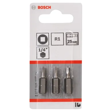 Bits Fyrkant 25 mm Extra Hard R1, 3-pack