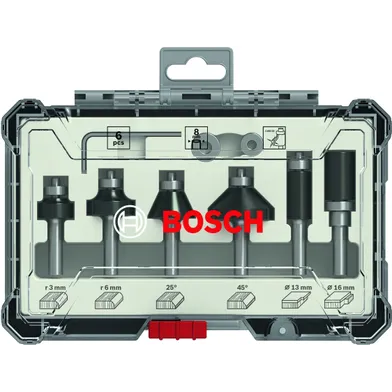 Frässtålsats 6 delar