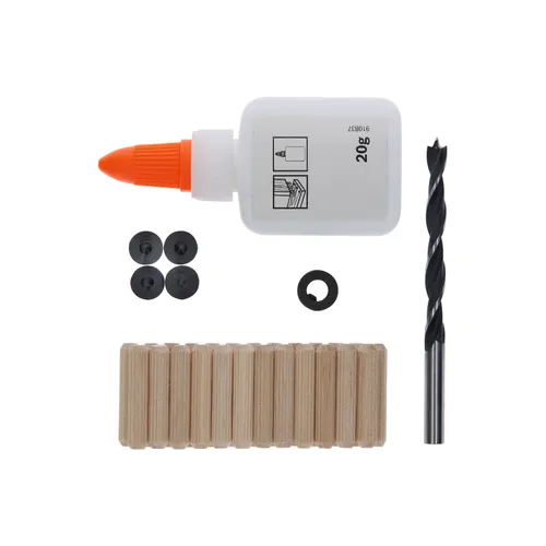 Träplugg set 6 mm, 32 st/frp