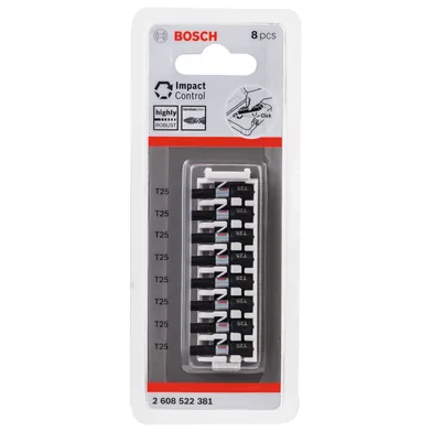 Bits Torx 25 mm Impact Control T25, 8-pack