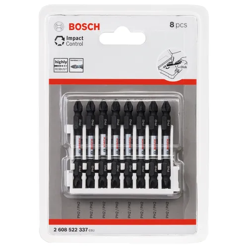 Bits PH Impact Control PH2, 65 mm, 8-pack