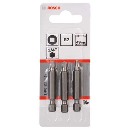 Bits Fyrkant 49 mm Extra Hard R2, 3-pack