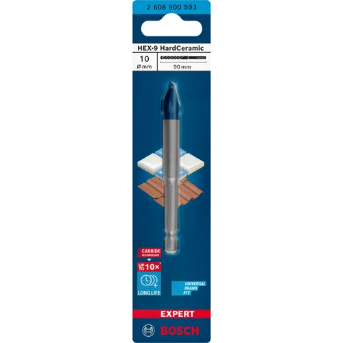 Kakel- & Klinker borr HEX HardCeramic 10x90 mm
