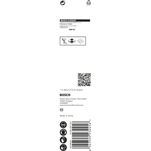 Kakel- & Klinker borr HEX HardCeramic 10x90 mm