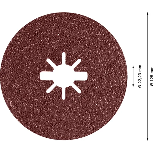 Fiberslipskiva X-Lock Prisma Ceramic R781 Metall 125 mm, K36