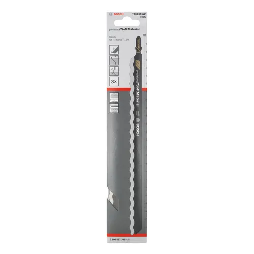 Sticksågsblad T 1013 AWP Precision Mjuka material 250 mm, 3-pack