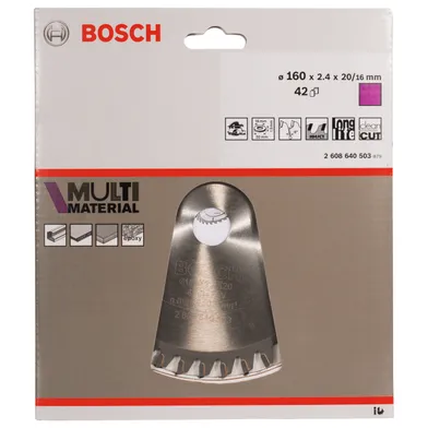Cirkelsågklinga Multimaterial 160/20 mm, 42T