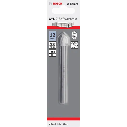 Kakelborr CYL-9 Ceramic 12x90mm