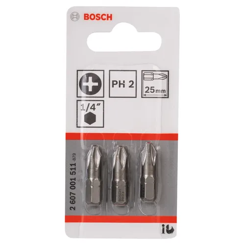 Bits PH 25 mm Extra Hard PH2, 3-pack