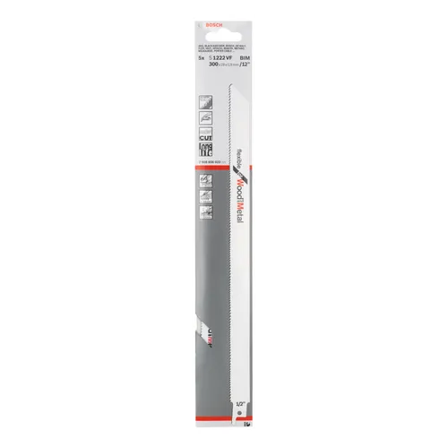 Tigersågblad S 1222 VF Flexible for Wood and Metal 300 mm, 5-pack