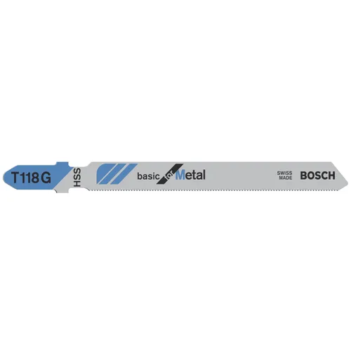 Sticksågsblad T 118 G Basic Metall 92 mm, 5-pack