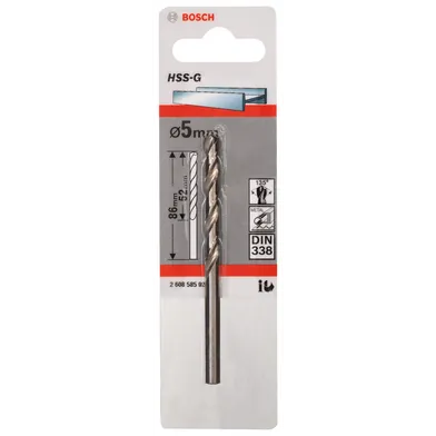 Metallborr HSS-G 5,0x86 mm, 1-pack