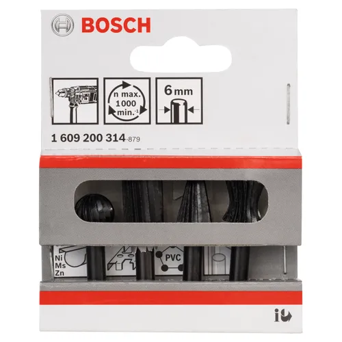 Raspsats Trä/Metall 4 delar, Ø 6 mm skaft