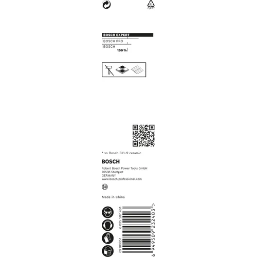 Kakel- & Klinker borr HEX HardCeramic 4x90 mm