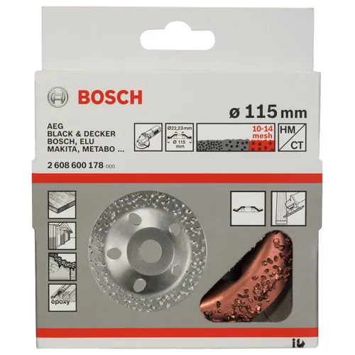 Hårdmetallkoppskiva HM, Skrå Ø 115 mm, Grov