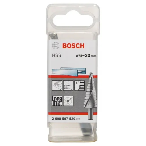 Stegborr Cylindrisk HSS 13 steg, 6-30 mm