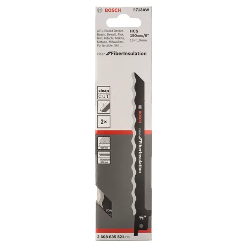 Tigersågsblad S 713 AW Fiberisolering 150 mm, 2-pack