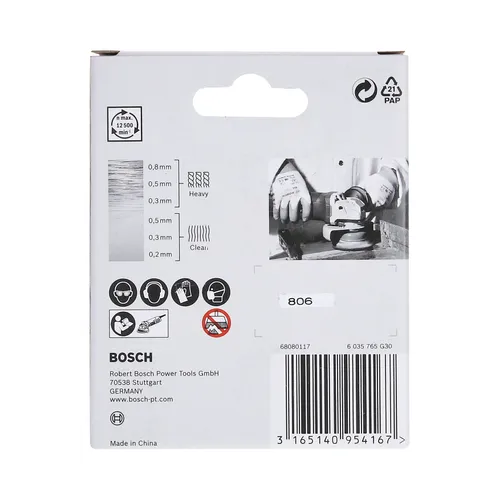 Ståltrådsborst X-LOCK Metall Ø 75 mm, Vågad mässing