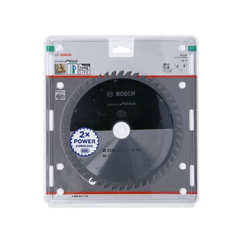 Cirkelsågklinga Standard f. batteridrift, Trä 216/30 mm, 48T