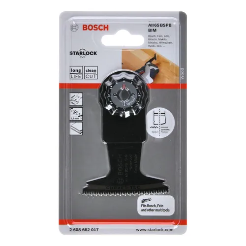 Sågblad Multiverktyg AIZ 65 BSPB Hårdträ 40x65 mm, 1-pack