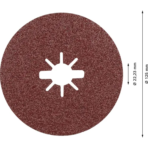 Fiberslipskiva X-Lock Prisma Ceramic R781 Metall 125 mm, K60