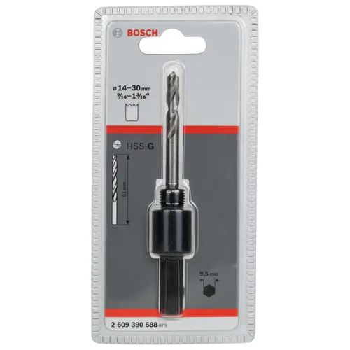 Hålsågadapter sexkant för Ø 14-30 mm