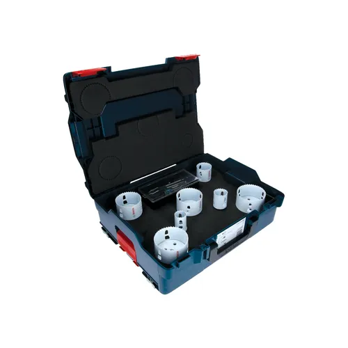 Hålsåg-/Centrumborrset Trä/Metall 13-delar 16-86 mm, L-BOXX