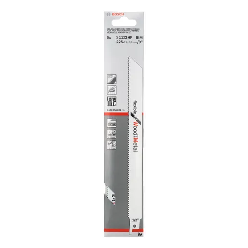 Tigersågblad S 1122 HF Trä/Metall 225 mm, 5-pack