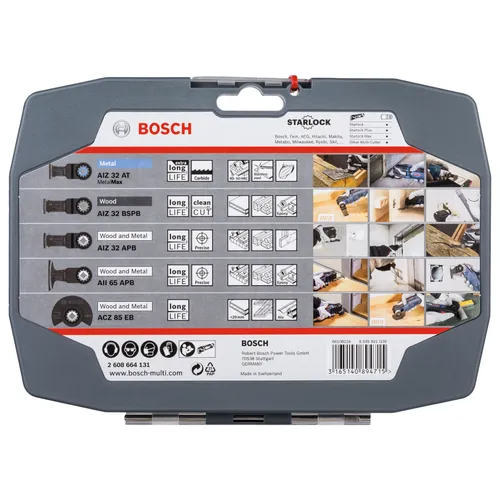 Sågblad tillbehörssats f. Multimaskin Trä/Metall, 5 delar