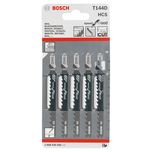 Sticksågsblad T 144 D Speed Trä 100 mm, 5-pack