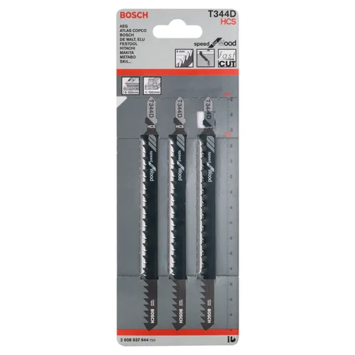 Sticksågsblad T 344 D Speed Trä 152 mm, 3-pack