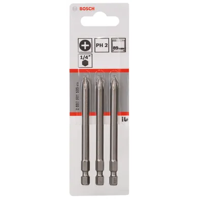 Bits PH 89 mm Extra Hard PH2, 3-pack