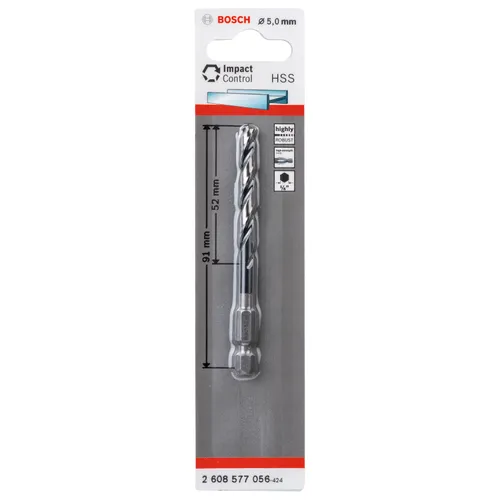 Metallborr HSS Impact 5 mm, 1-pack