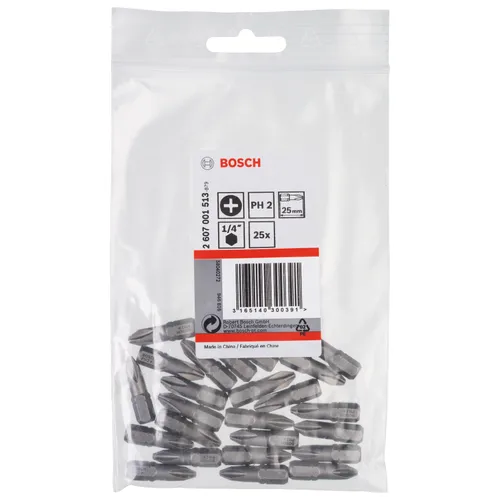 Bits PH 25 mm Extra Hard PH2, 25-pack