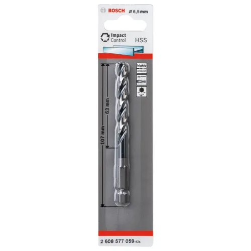 Metallborr HSS Impact 6,5 mm, 1-pack