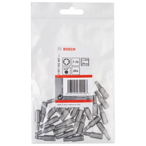 Bits Torx 25 mm Extra Hard T25, 25-pack