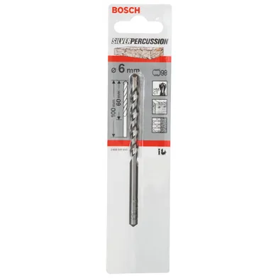 Betongborr silver CYL-3 6x100 mm