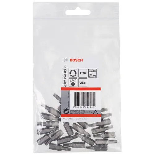 Bits Torx 25 mm Extra Hard T20, 25-pack