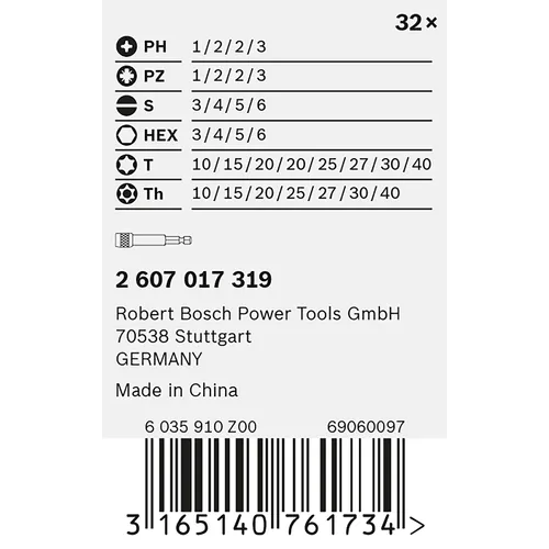 Bitsset Extra Hard 32 delar